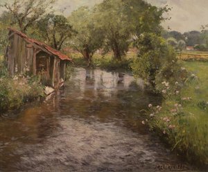 Lunain河畔的洗手间 作者 弗雷德里克·查尔斯·维蓬·埃德